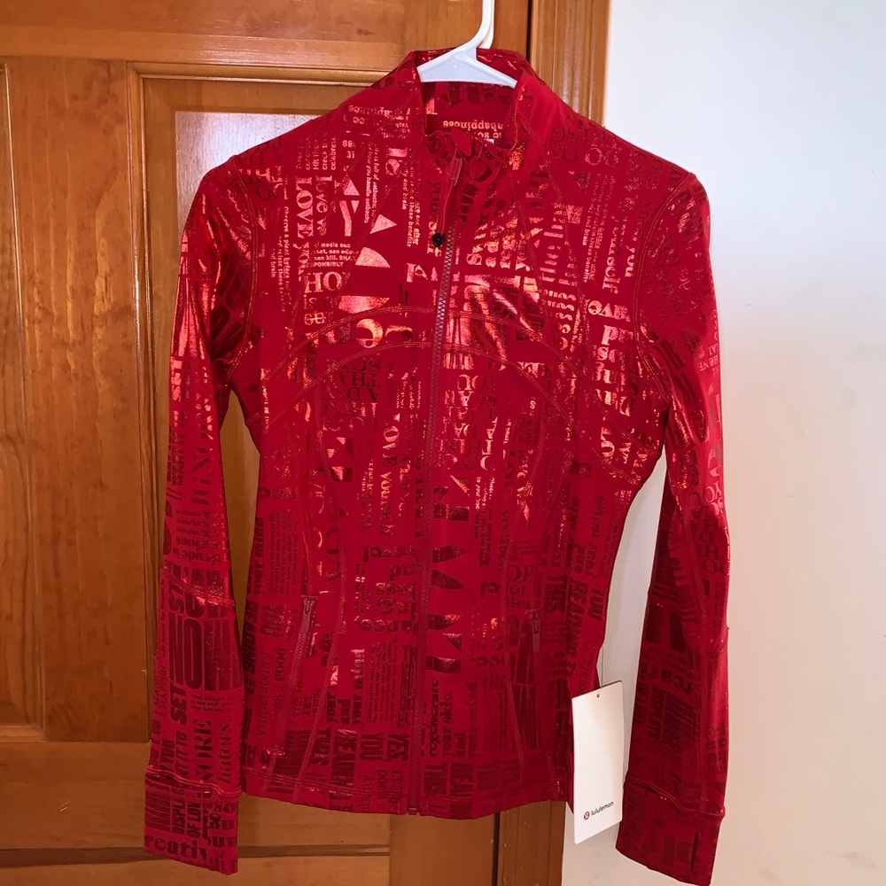 Brand new Define Lululemon jacket red size 6